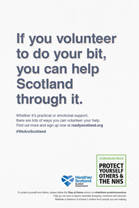 Food parcels were prepared in Greenock Town Hall
